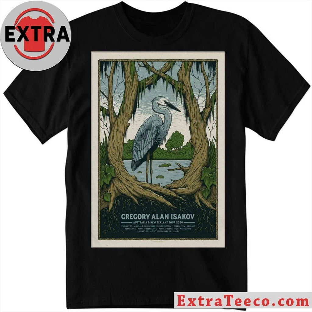 Original Gregory Alan Isakov AUS And NZ Tour 2026 Poster Shirt