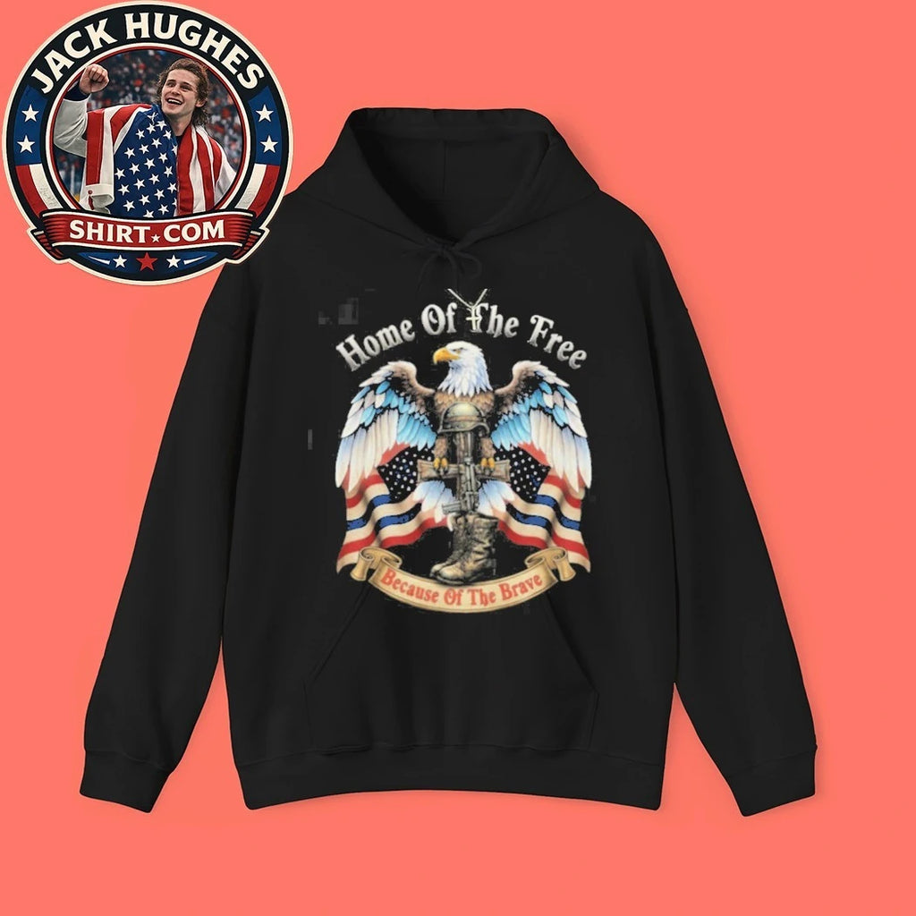 Original Home Of The Free Because Of The Brave Fallen Soldier Memorial Shirt