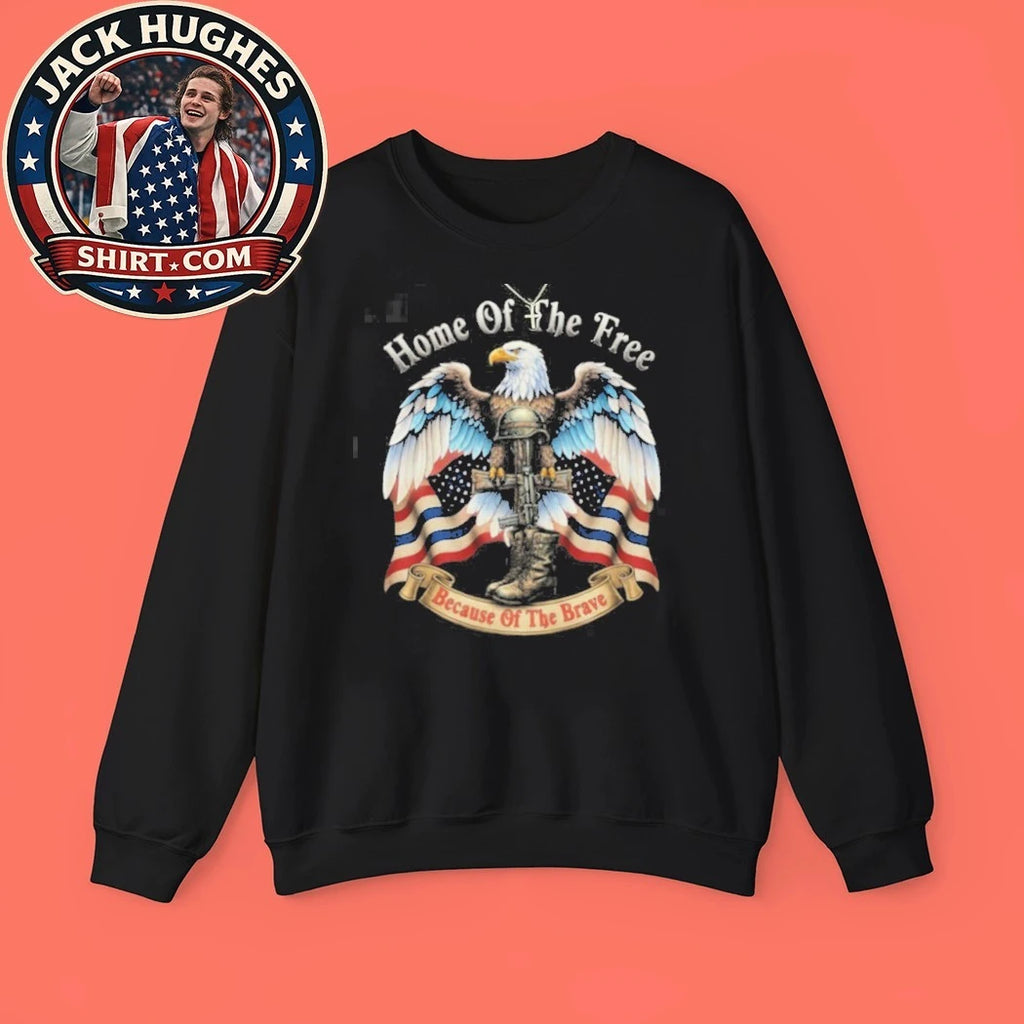 Original Home Of The Free Because Of The Brave Fallen Soldier Memorial Shirt