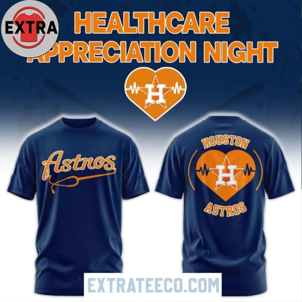 Original Houston Astros Healthcare Appreciation Night 2026 Blue Hoodie Shirt