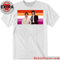 Original Hudson Williams and Connor Storrie Lesbian Pride Flag Shirt