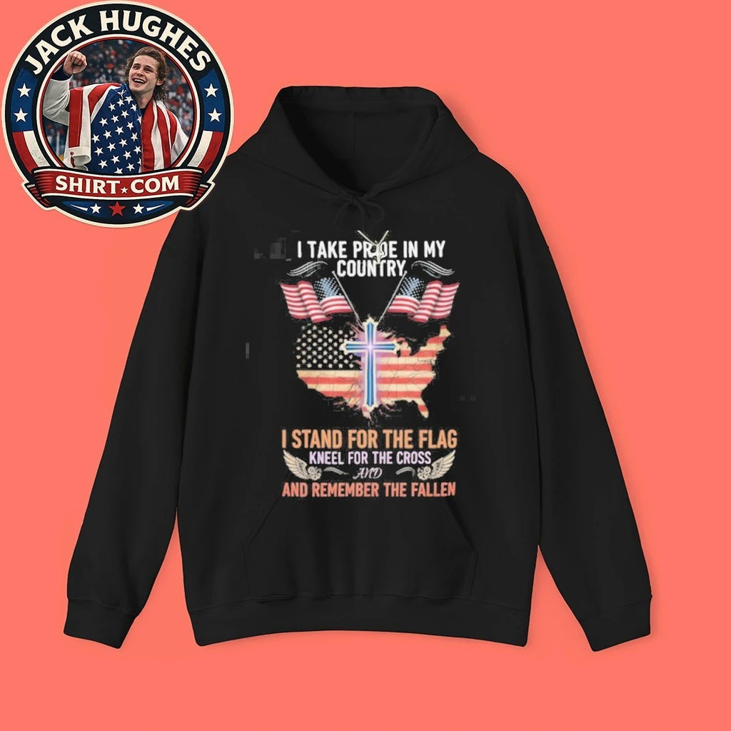 Original I Take Pride In My Country Kneel For The Cross Veteran Shirt