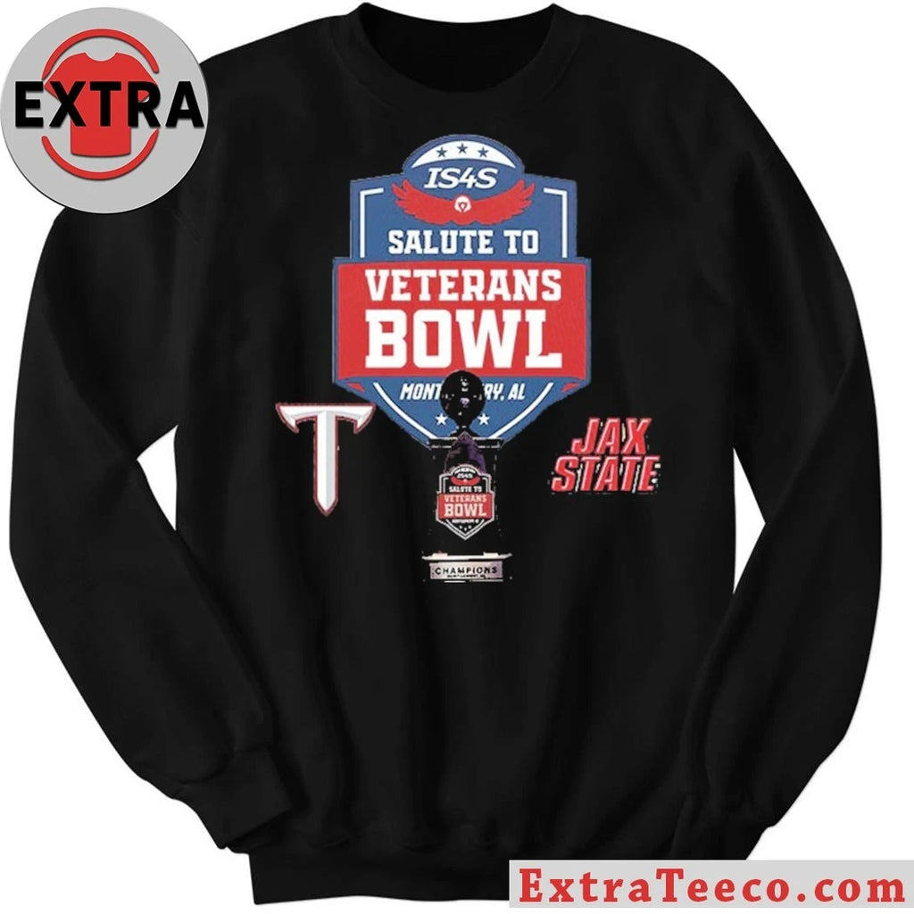 Original IS4S Salute to Veterans Bowl Jacksonville State Gamecocks Versus Troy Trojans Bowl Season College Football 2025 2026 Logo Shirt