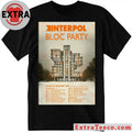 Original Interpol And Bloc Party UK-EU Co Headline Tour November 2026 Poster T-Shirt