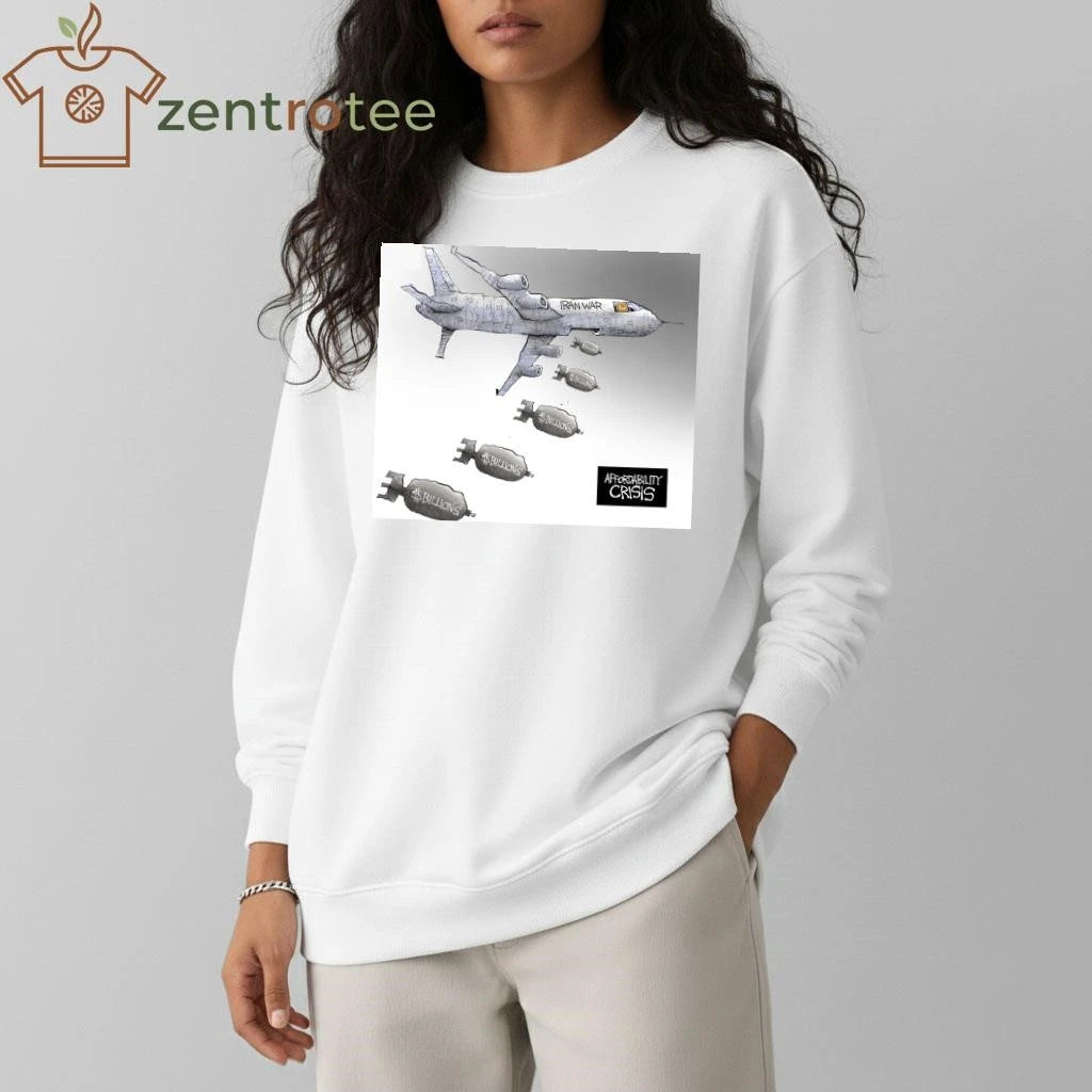 Original Iran war fighter jets Billions for a bombs Trump tee