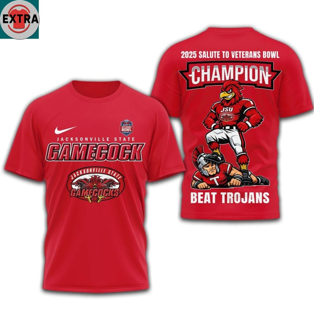 Original Jacksonville State Gamecocks’ victory at the IS4S Salute to Veterans Bowl T-Shirt
