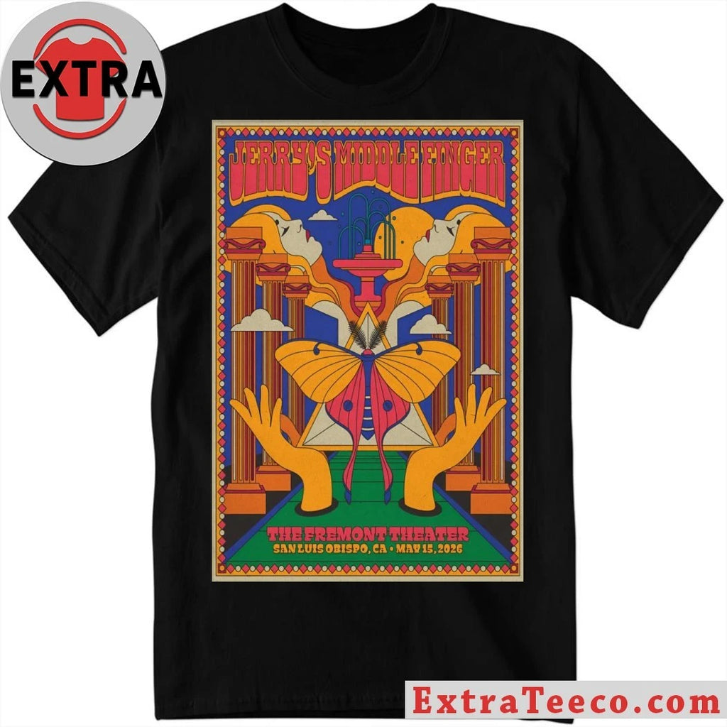 Original Jerry’s Middle Finger May 15 2026 At The Fremont Theater Show Poster Shirt
