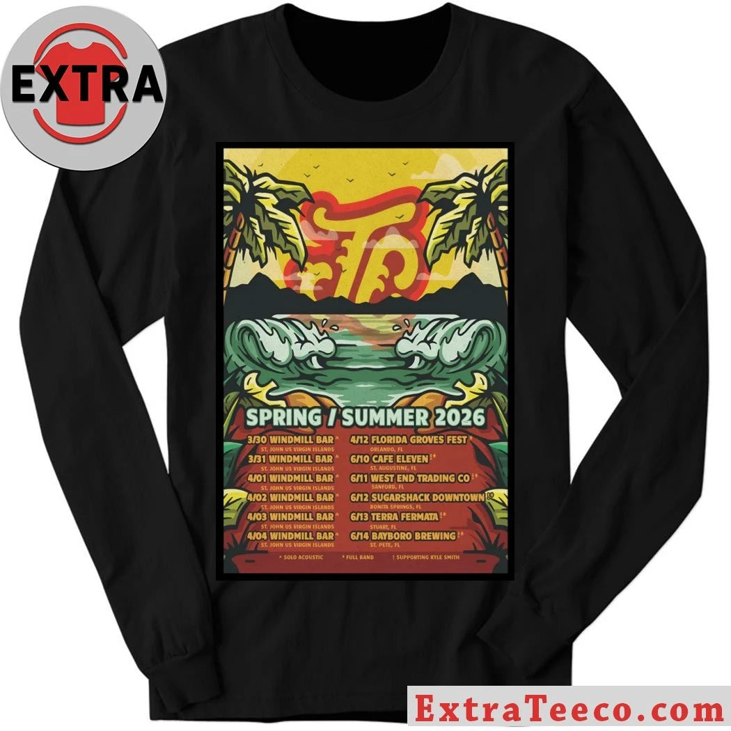 Original Joey Calderaio Spring &amp; Summer Tour 2026 Poster Shirt