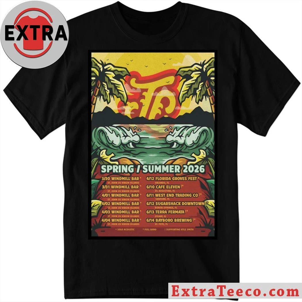 Original Joey Calderaio Spring &amp; Summer Tour 2026 Poster Shirt