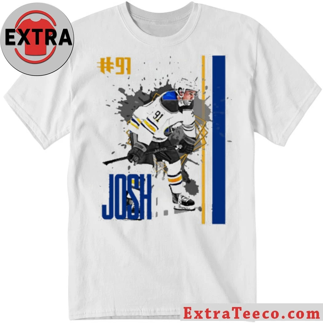 Original Josh Doan #91 hockey Player Sabres T-Shirt