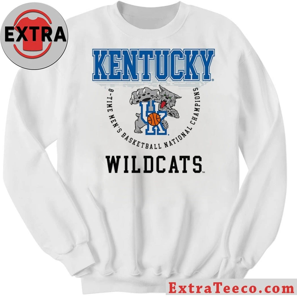Original Kentucky Wildcats 8 Time Men’s Basketball National Champions Banner Legacy Basketball Logo Shirt