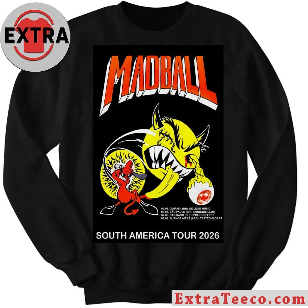 Original Madball Poster Tour South America 2026 Shirt