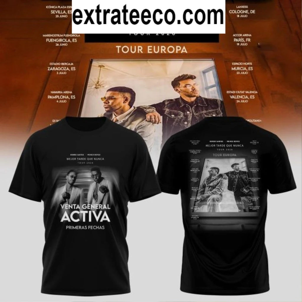 Original Mejor Tarde Que Nunca US &amp; UK Tour Hoodie T-Shirt