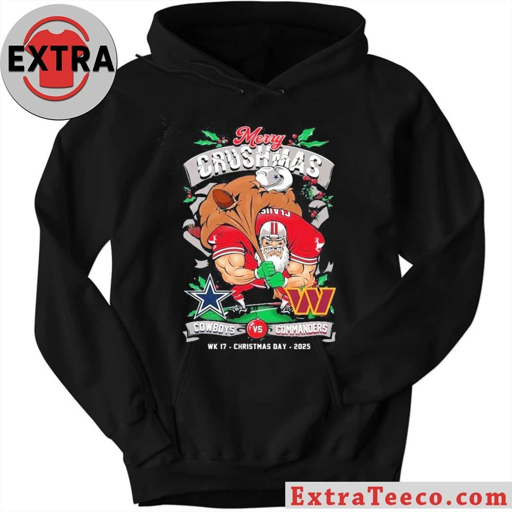 Original Merry Christmas Week 17 Dallas Cowboys vs. Washington Commanders game on Christmas Day 2025 Logo Shirt
