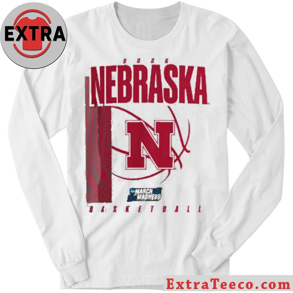 Original Nebraska Huskers March Madness Basketball 2026 Logo Shirt