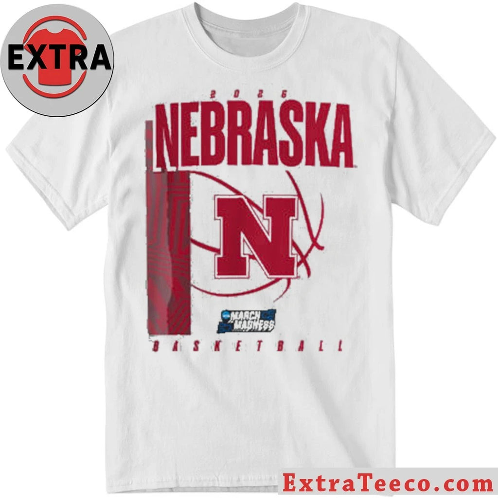 Original Nebraska Huskers March Madness Basketball 2026 Logo Shirt