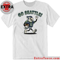 Original Number 12 Go Seattle Hawk Football Mascot T-Shirt