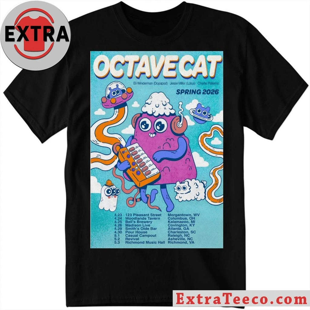 Original Octave Cat Spring 2026 Tour Poster Shirt