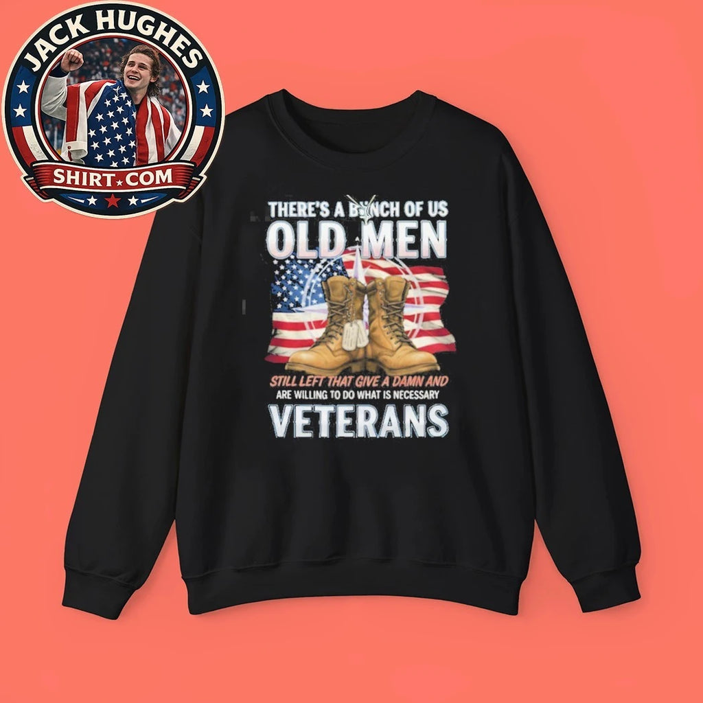 Original Old Men Veterans Still Give A Damn Patriotic Flag Amp Combat Boots Shirt