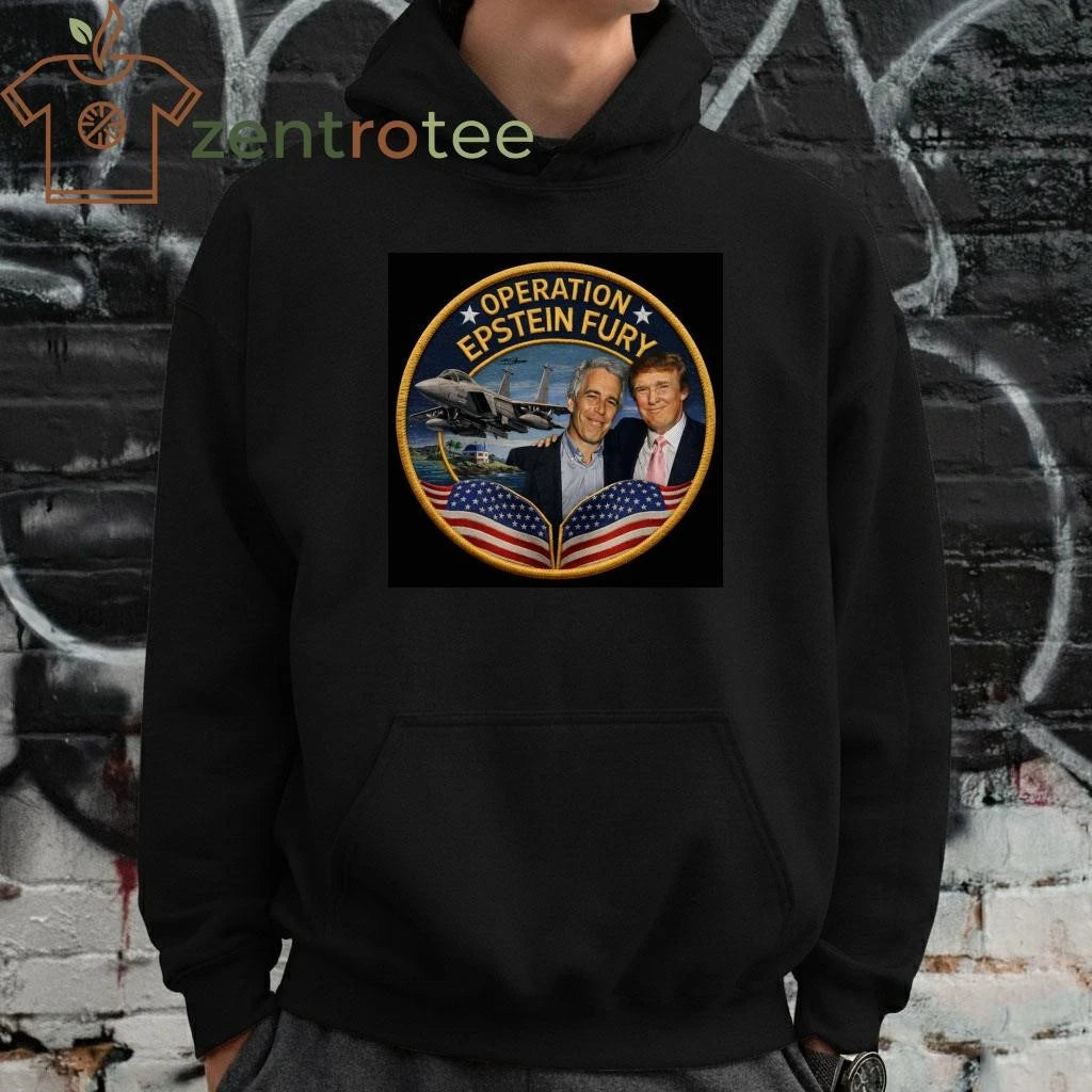 Original Operation Epstein Fury Trump circle tee