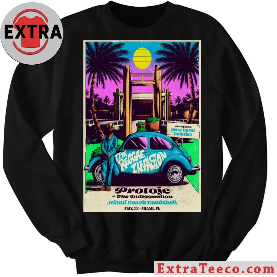 Original Protoje Miami, FL May 23 2026 Miami Beach Bandshell Tour Poster Shirt