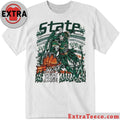 Original Sana Detroit MSU Court Gladiator Tee Cream Retro Hoops Graphic T-Shirt