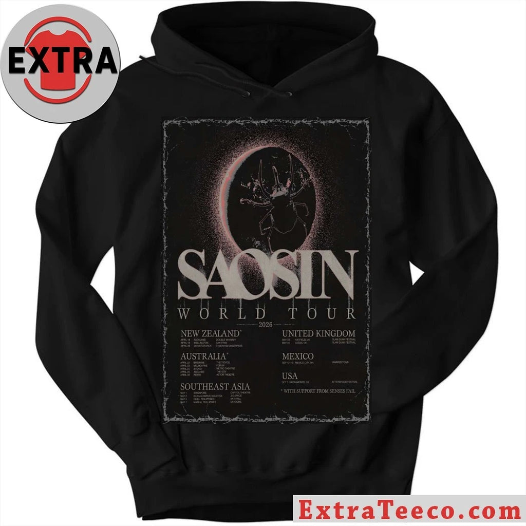 Original Saosin 2026 World Tour Poster Shirt