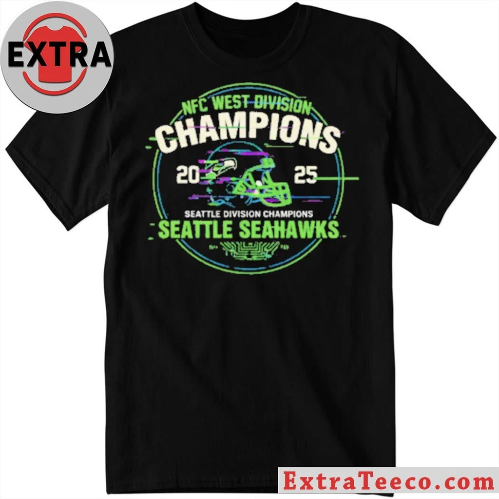 Original Seahawks Nfc West Champions Seattle Division Champions Helmet T-Shirt