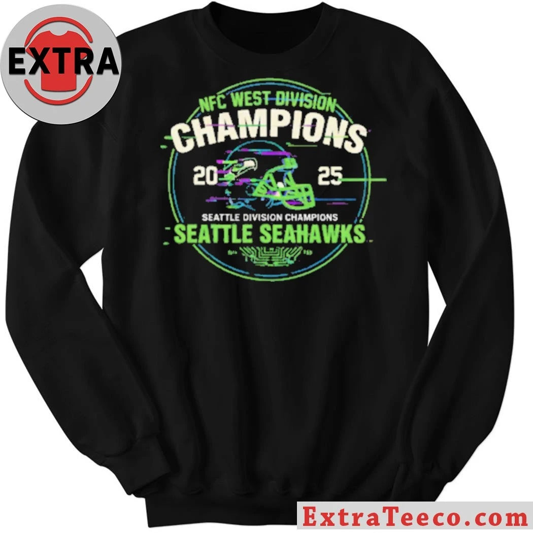 Original Seahawks Nfc West Champions Seattle Division Champions Helmet T-Shirt