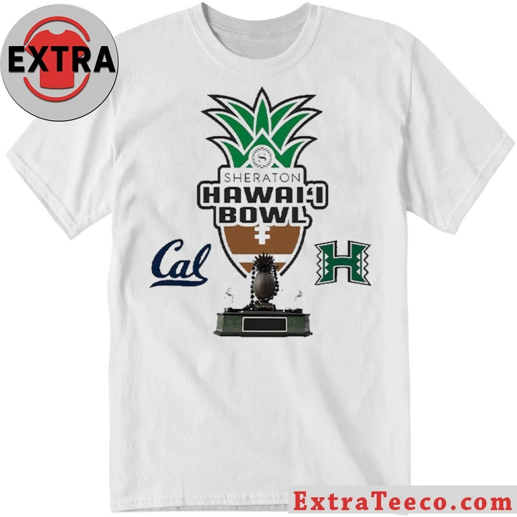 Original Sheraton Hawaii Bowl Hawaii Rainbow Warriors Versus California Golden Bears Bowl Season College Football 2025 2026 Logo Shirt
