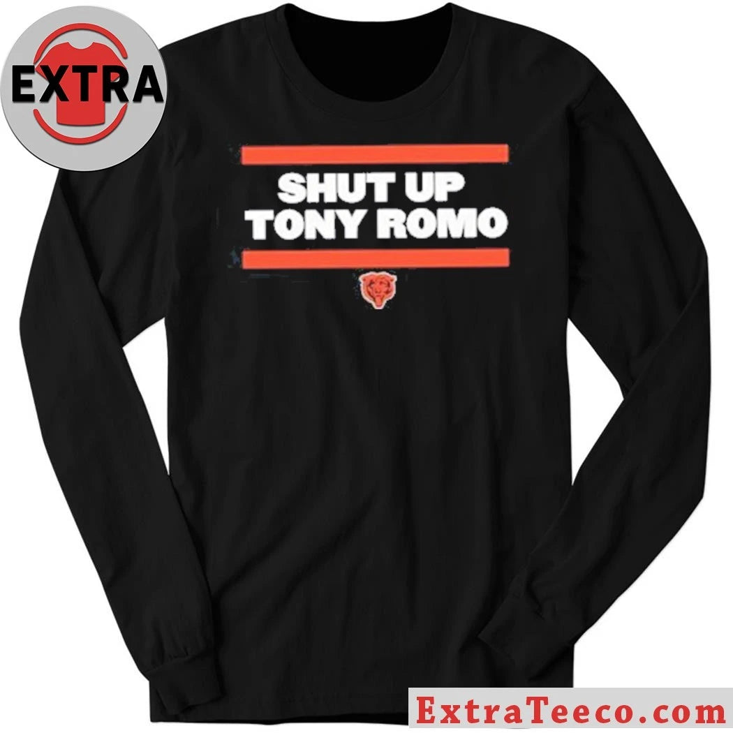 Original Shut Up Tony Romo Chicago Bear Logo 2026 Shirt