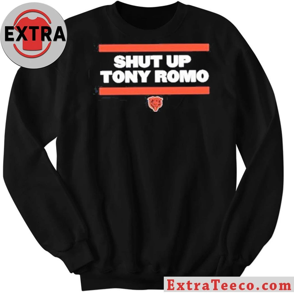 Original Shut Up Tony Romo Chicago Bear Logo 2026 Shirt