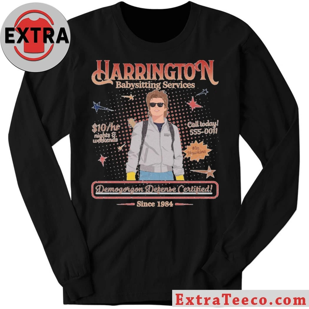 Original Steve Harrington Babysitter Harrington Babysitting Services Mom of the Year Shirt