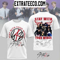 Original Stray Kids Stay With Your Wings Signature T-Shirt