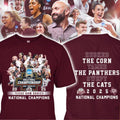 Original Texas Aggies National Champions 2025 Husked The Corn Tamed Logo Shirt