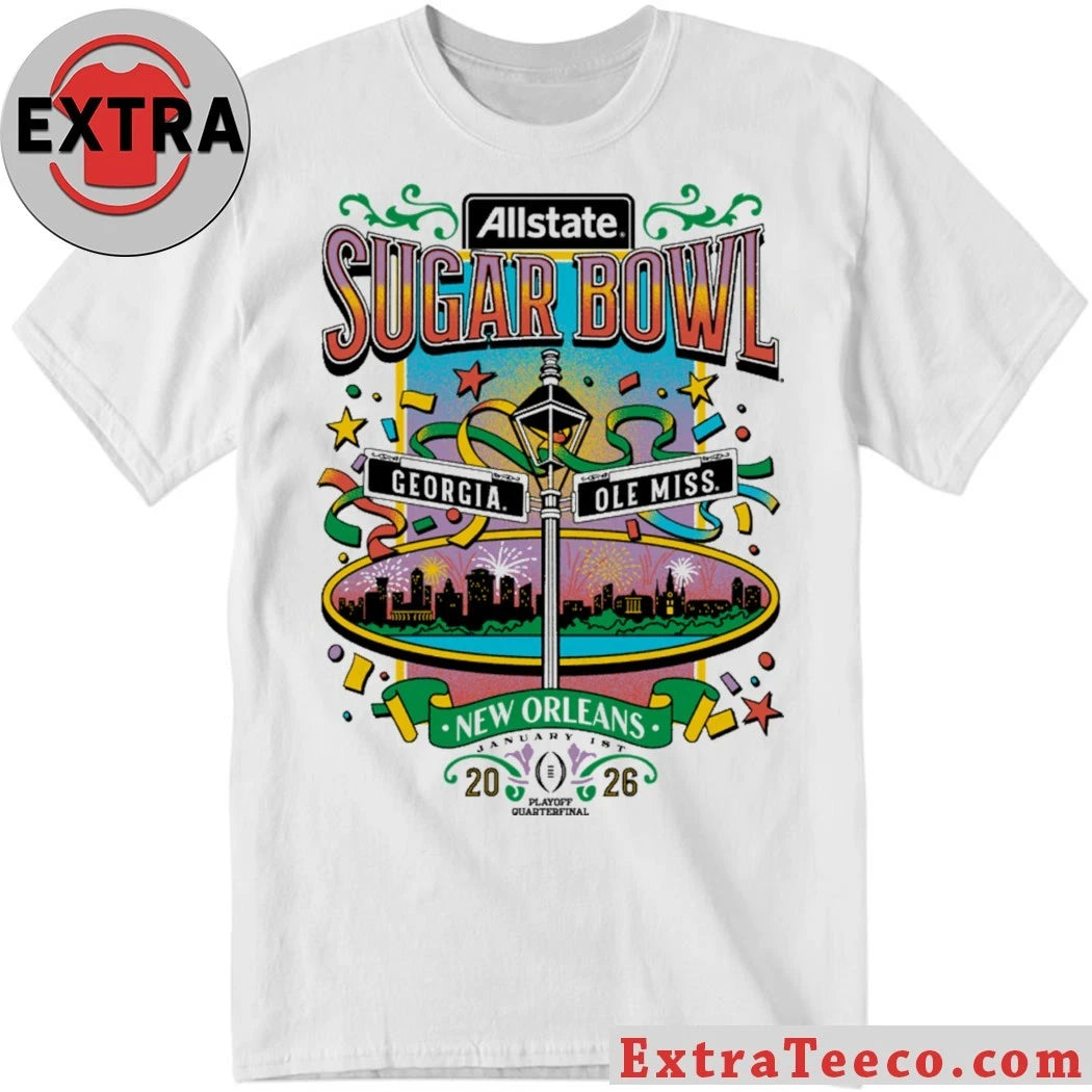 Original The Allstate Sugar Bowl will be played between Georgia and Ole Miss in New Orleans on January 1, 2026 Shirt