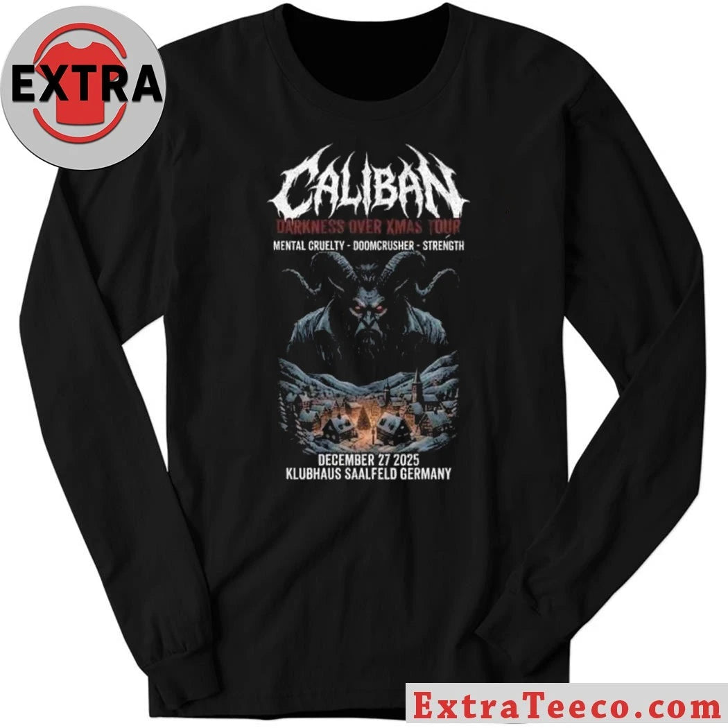 Original The German metalcore band Caliban’s Darkness Over Xmas Tour 2025 will take place on December 27, 2025, at Klubhaus Saalfeld in Germany Shirt
