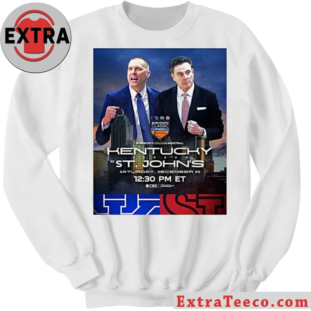 Original The Kentucky Wildcats and St. John’s Red Storm will compete at the CBS Sports Classic in Atlanta on December 20, 2025 Shirt
