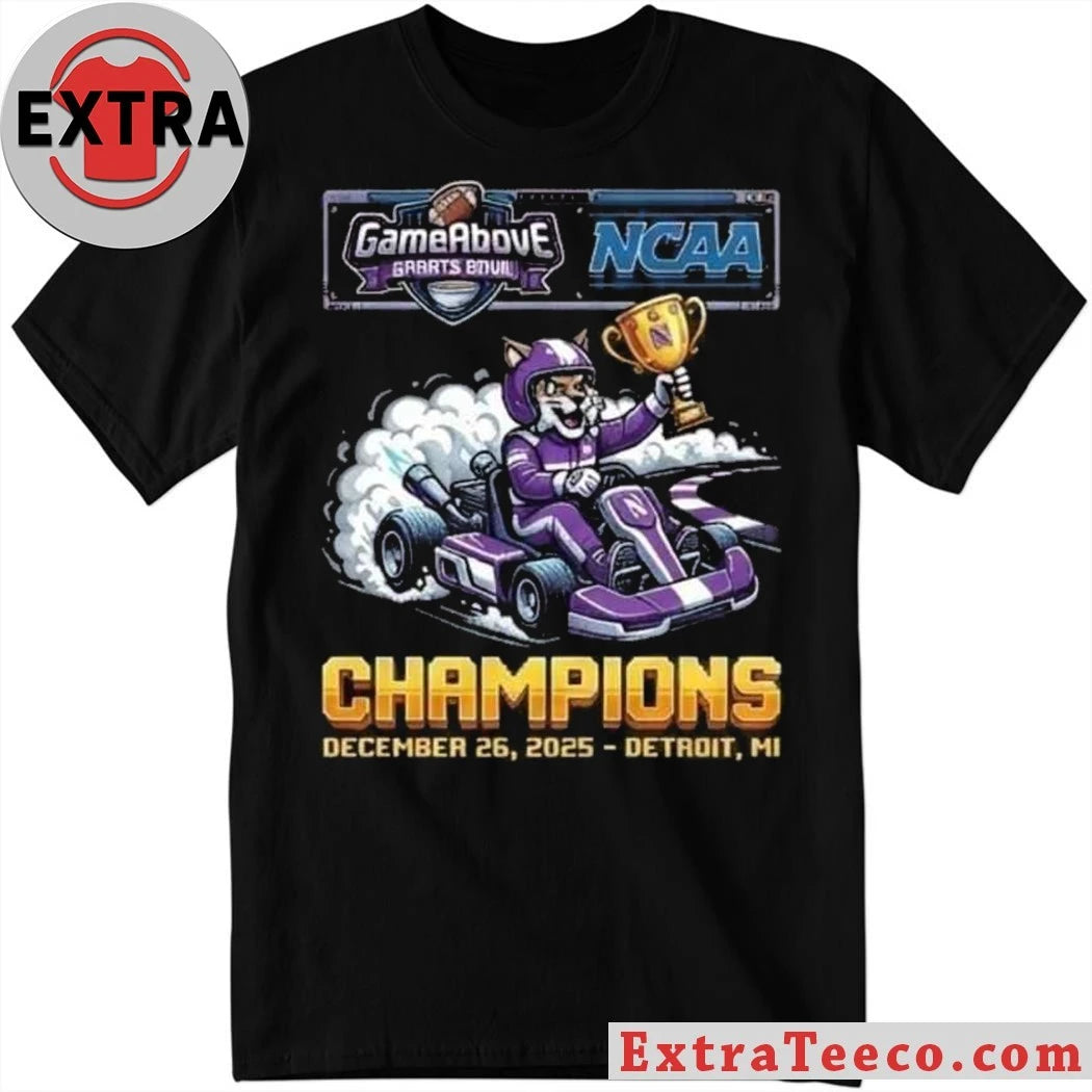 Original The Northwestern Wildcats won the 2025 GameAbove Sports Bowl championship 34-7 on December 26, 2025, at Ford Field in Detroit, Michigan Shirt