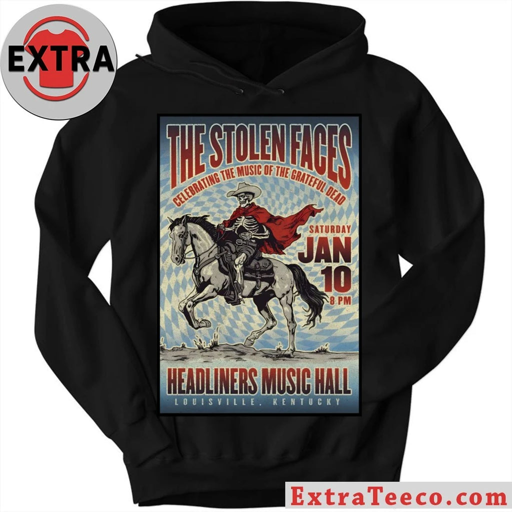 Original The Stolen Faces Jan 10 2026 At Headliners Music Hall Show Poster T-Shirt