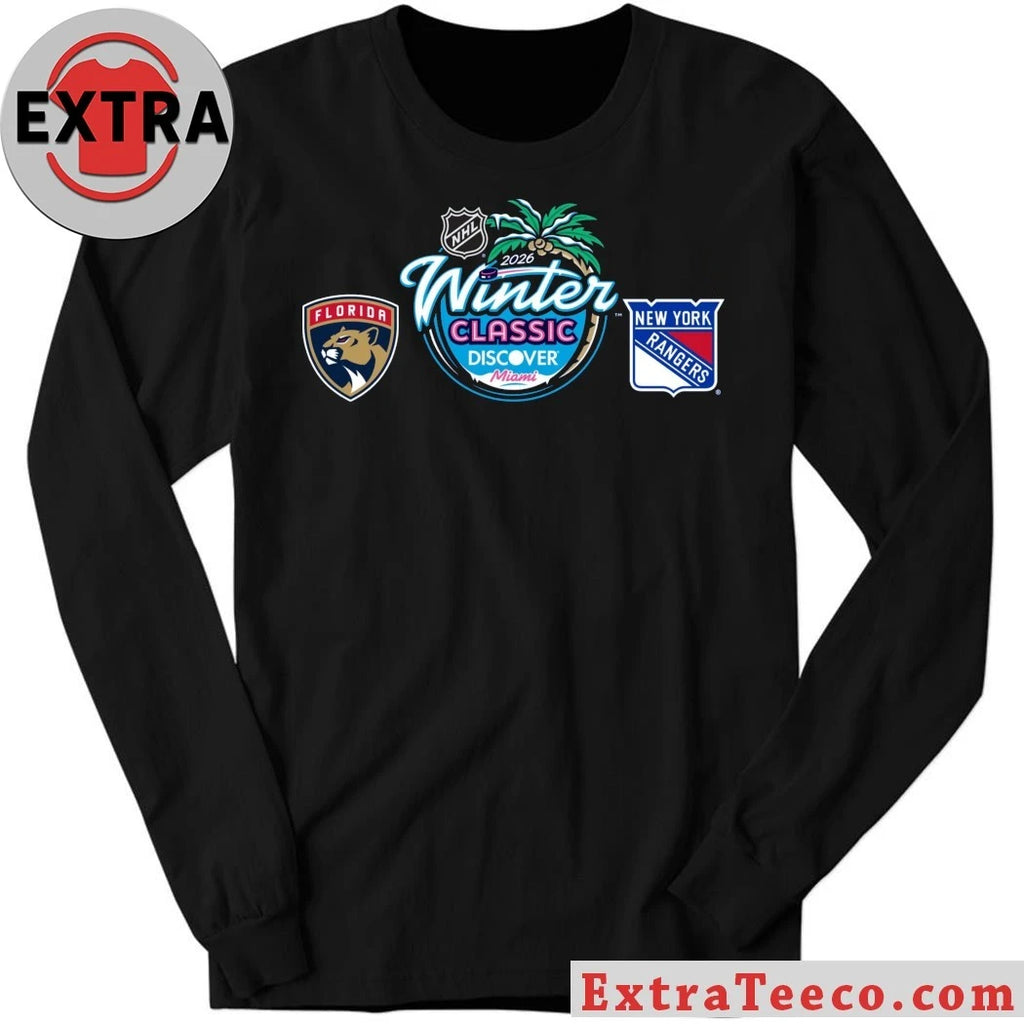 Original The official logo for the 2026 NHL Winter Classic between the Florida Panthers and the New York Rangers at loanDepot park in Miami on January 2, 2026 Shirt
