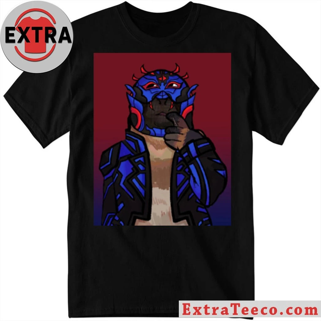 Original Thinking Monkey Blue Mask Shirt