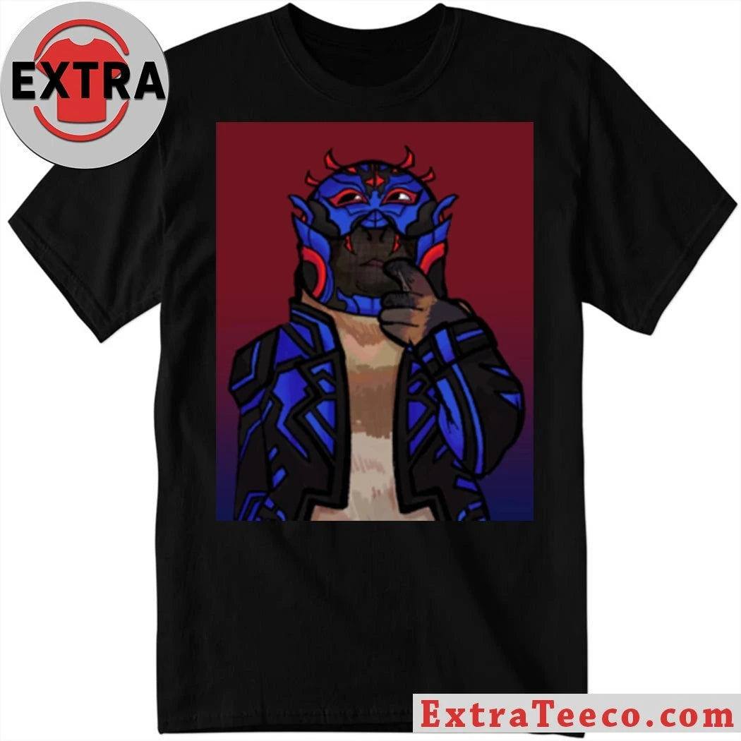 Original Thinking Monkey Blue Mask Shirt