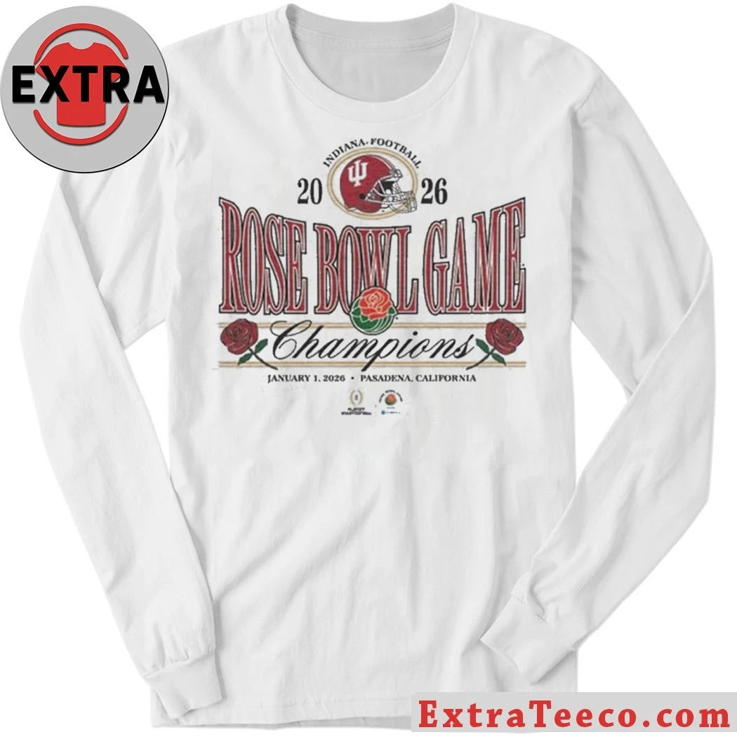 Original This t-shirt commemorates the Indiana Football team’s victory in the Rose Bowl Game on January 1, 2026, in Pasadena, California.