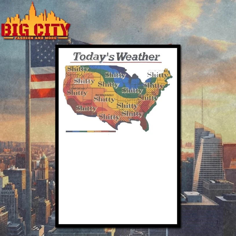 Original Today’s Weather Shitty Weather T-Shirt