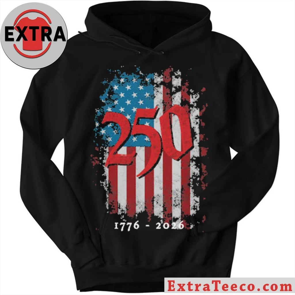 Original USA America 250 Years Grunge Flag 1776-2026 Shirt
