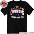 Original Virginia Cavaliers 2025 TaxSlayer Gator Bowl Champions Helmet And Logo T-Shirt