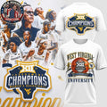 Original WVU Women’s Big 12 Basketball Tournament Champs 2026 Logo Two Sided Hoodie T-Shirt