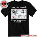 Original Wait Im Goated I Love Cats So Much They’re So Awesome Sauce Shirt