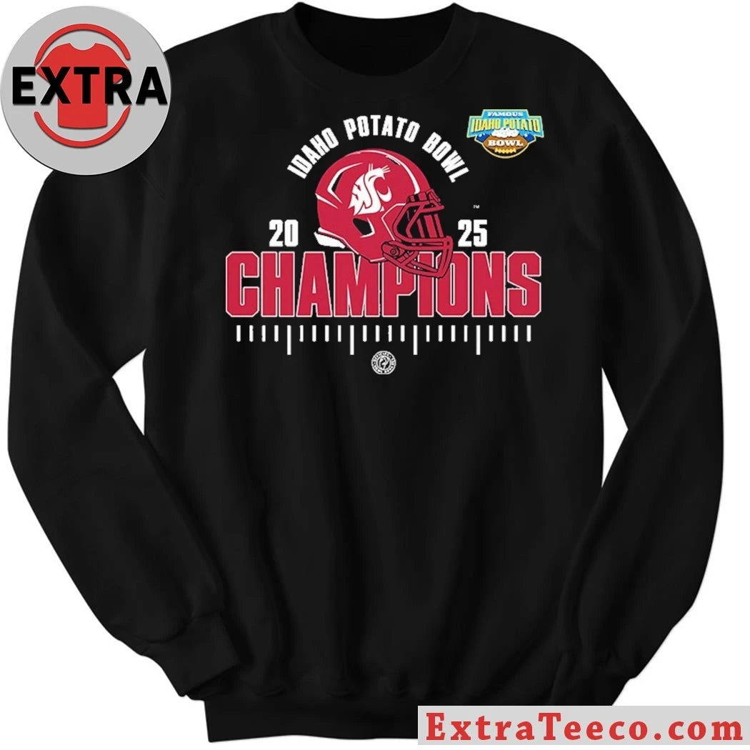 Original Washington State Cougars 2025 NCAA Football Famous Idaho Potato Bowl Champions Logo Shirt